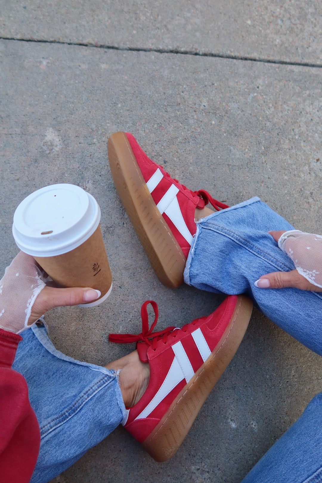 Gola Red Grandslam Suede Sneaker – Shop Allure Fashions