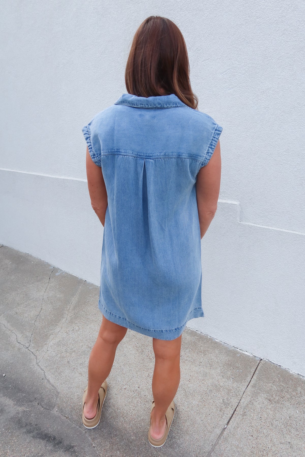 Thread & Supply Light Denim Wash Dress – Shop Allure Fashions